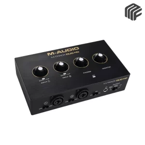 واجهة صوتية احترافية M-Audio M-Track Duo بمنفذين USB وتقنية Crystal Preamps - متوفرة لدى MF Music Egypt