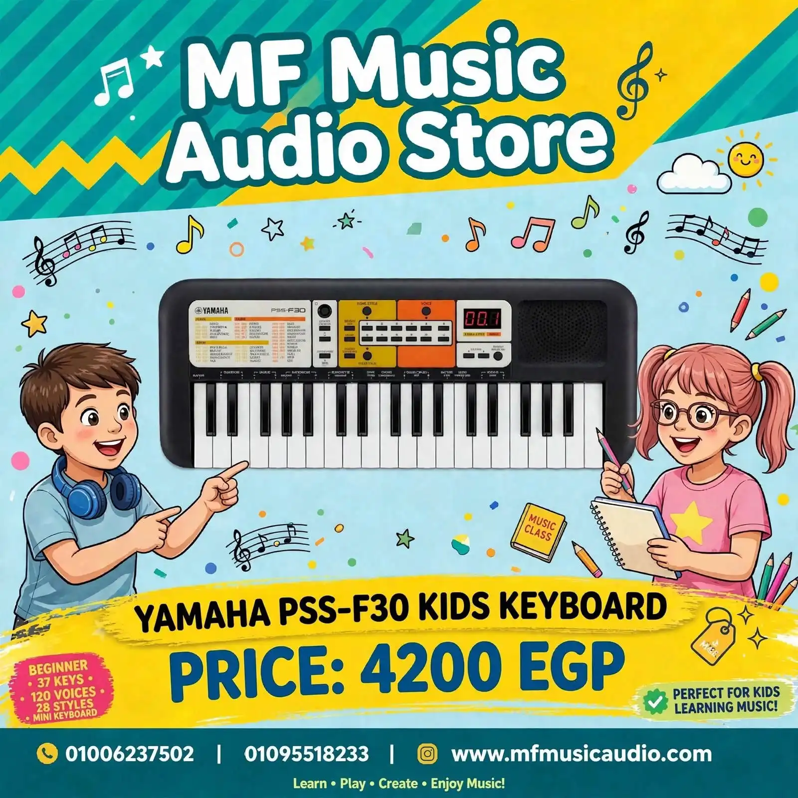 Yamaha PSS-F30 Digital Keyboard