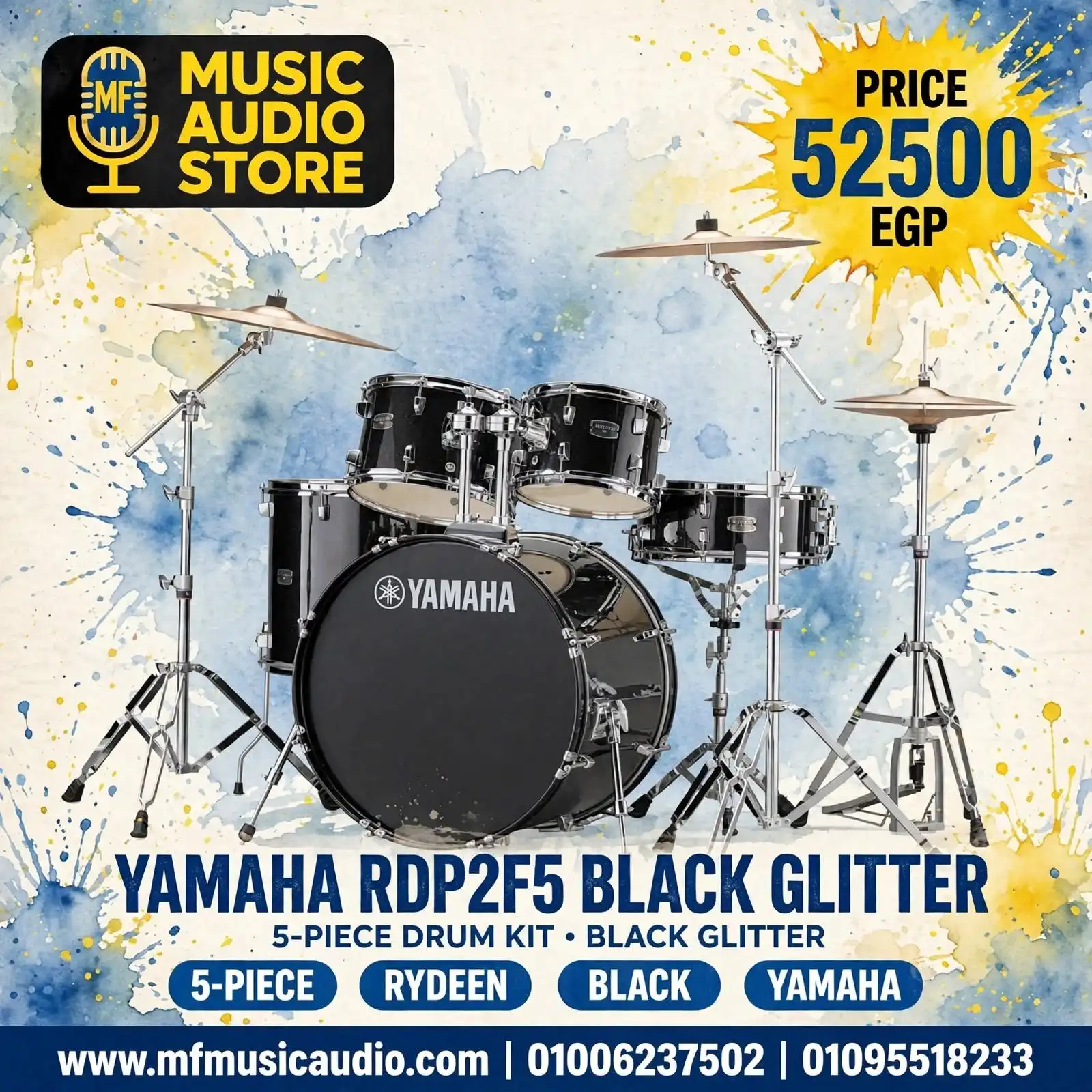 YAMAHA RDP2F5 BLACK GLITTER + HARDWARE