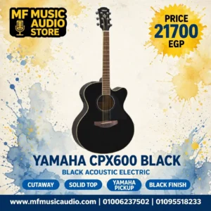 YAMAHA CPX600 BLACK ACOUSTIC GUITAR