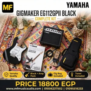 ياماها EG112GPII Black Electric Guitar Package - متوفر لدى MF Music Egypt
