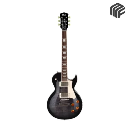 Cort CR250 TBK جيتار كهربائي لون أسود شفاف (Trans Black) و بيكبات EMG