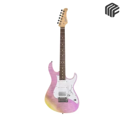 Cort G280 Select TCP جيتار كهربائي لون Transparent Cherry Red و بيكبات Seymour Duncan