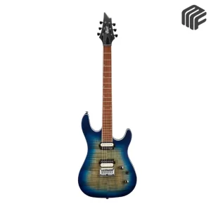 Cort KX300 OPCB جيتار كهربائي لون Open Pore Black Cherry و بيكبات EMG Super77