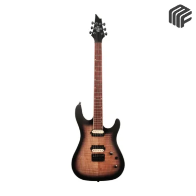Cort KX300 OPRB جيتار كهربائي لون Open Pore Red Burst و بيكبات EMG Super77