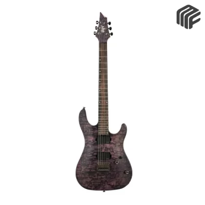 Cort KX500 Etched EDV جيتار كهربائي لون Deep Violet منقوش و بيكبات Fishman Fluence