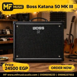 أمبليفاير جيتار كهربائي بقدرة 50 واط ومؤثرات مدمجة الجيل الثالث موديل Boss KATANA-50 MKIII - متوفر لدى MF Music Egypt
