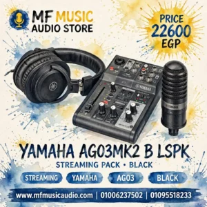 Yamaha AG03MK2 B LSPK Black Pack USB Mixing Console with Mic and Speaker