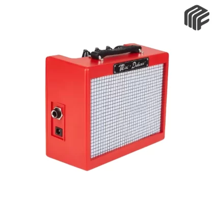 مضخم جيتار Fender Mini Deluxe Amp صغير محمول لون أحمر (Red) و سماعة 2 بوصة