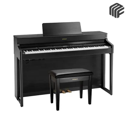 Roland HP702-CH Digital Piano with KSH704 2CH Stand – بيانو رقمي احترافي مع حامل من MF Music Audio Store