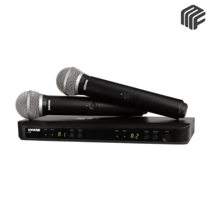 نظام Shure BLX288E/PG58 اللاسلكي مع 2 مايك PG58 ورسيفر BLX88