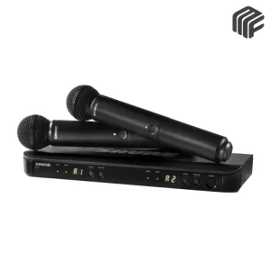 نظام Shure BLX288E/SM58 اللاسلكي مع 2 مايك SM58 ورسيفر BLX88
