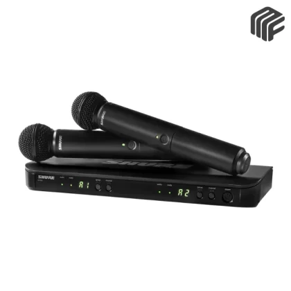 نظام Shure BLX288E/SM58 اللاسلكي مع 2 مايك SM58 ورسيفر BLX88