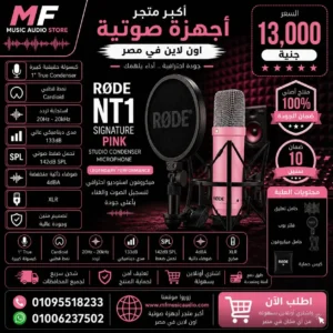 RØDE NT1 Signature Series Purple | ميكروفون استوديو مكثف احترافي إصدار اللون البنفسجي