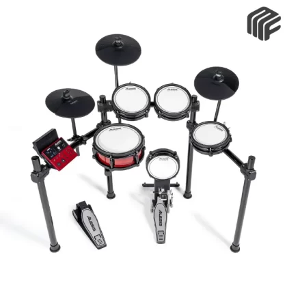 طقم Alesis Nitro Pro الإلكتروني الكامل مع وحدة التحكم والبادز والحساسات عالية الدقة