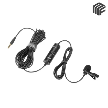 ميكروفون Boya BY-M1S Lavalier احترافي للصوت والفيديو