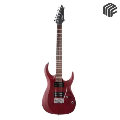 Cort X100 OPBC Electric Guitar جيتار كهربائي بلون Open Pore Black Cherry