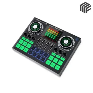 كارت صوت خارجي احترافي موديل V22 Quality DJ Style Sound Card بمؤثرات صوتية وإضاءة تفاعلية - متوفر لدى MF Music Egypt