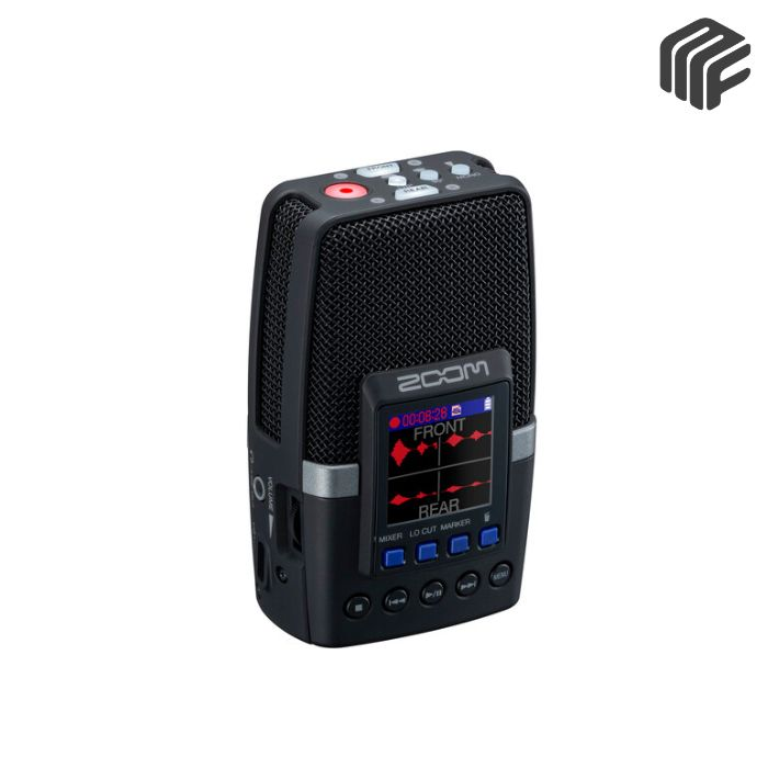مسجل صوتي محمول رقمي موديل Zoom H2 Essential Handheld Recorder مع ميكروفونات مدمجة متعددة الاتجاهات وشاشة ملونة - متوفر لدى MF Music Egypt
