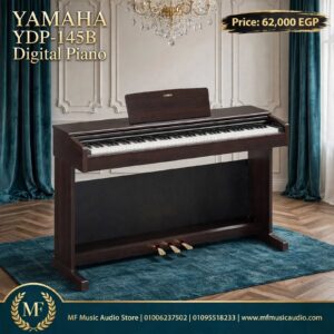 بيانو ديجيتال خشبي ألماني بني yamaha ydp 145b arius بمفاتيح مطرقية ثقيلة وثلاث دواسات للموسيقيين والطلاب - متوفر لدى MF Music Egypt