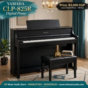 بيانو ديجيتال فاخر yamaha clp 825 Clavinova بمفاتيح GrandTouch-S وثلاث دواسات للمحترفين - متوفر لدى MF Music Egypt