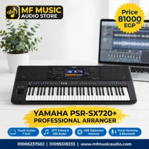 أورج احترافي محطة أوركسترا yamaha psr sx720 بشاشة لمس ملونة وأزرار تحكم حية - متوفر لدى MF Music Egypt