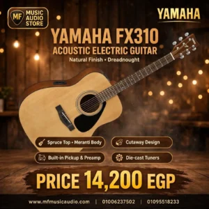 جيتار أليكترو أكوستيك yamaha fx310 بهيكل Dreadnought وبيك أب مدمج للعزف الحي - متوفر لدى MF Music Egypt
